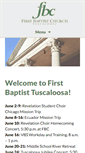 Mobile Screenshot of firsttuscaloosa.org