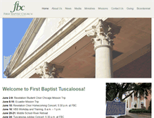 Tablet Screenshot of firsttuscaloosa.org